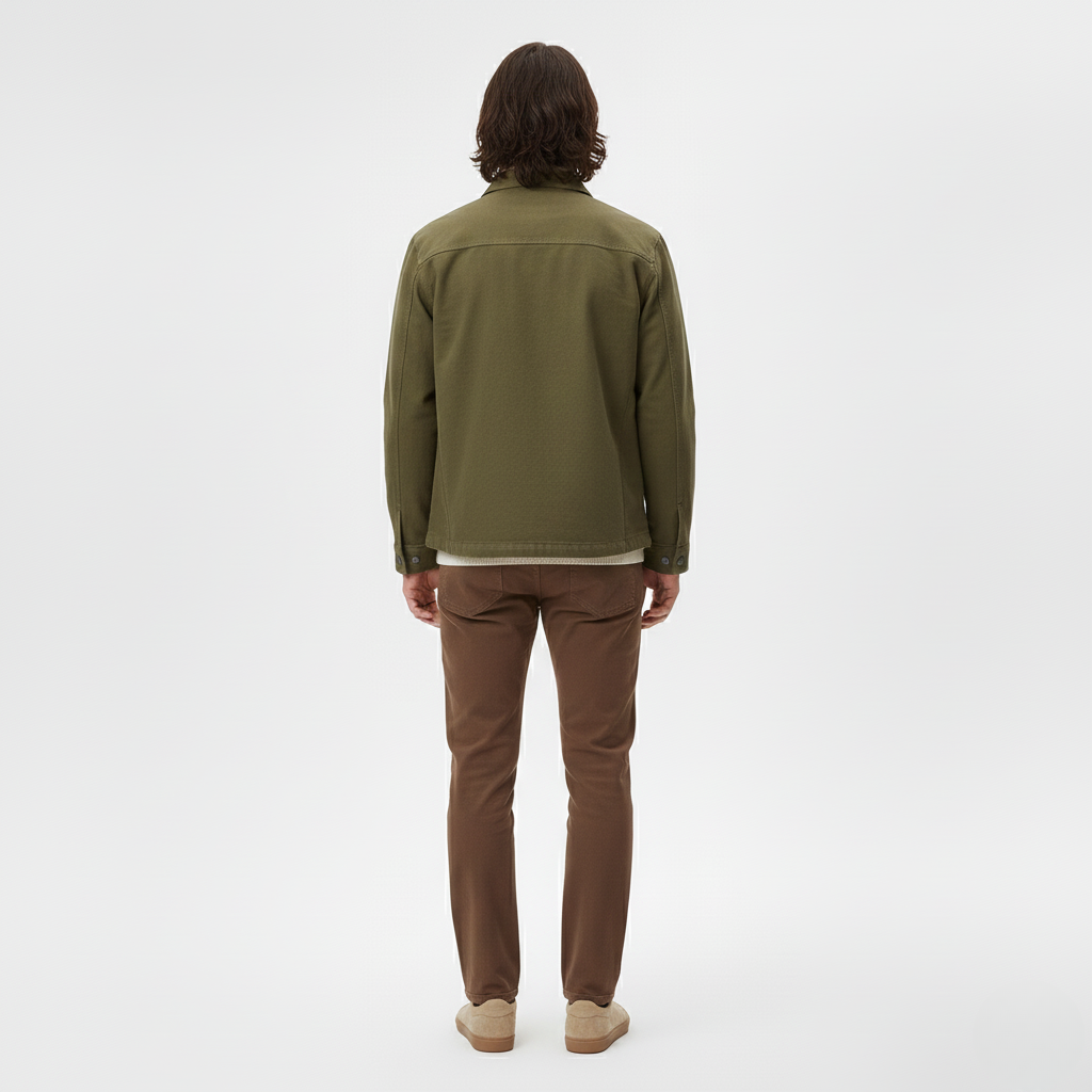 Casual Button Front Shirt Jacket