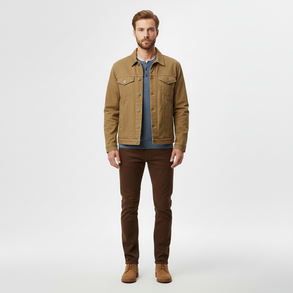 Button Front Denim Jacket