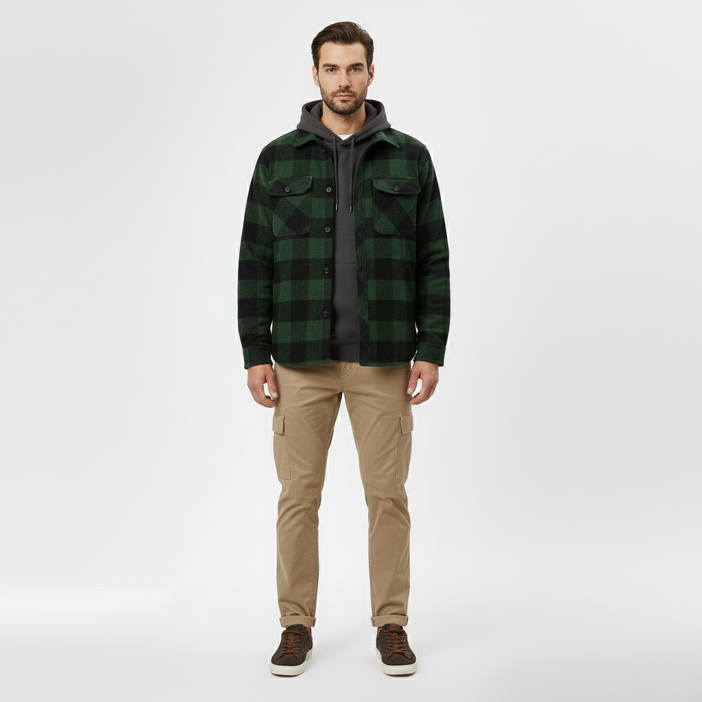 Plaid Overshirt Jacket