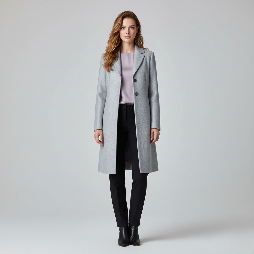 Longline Button Coat