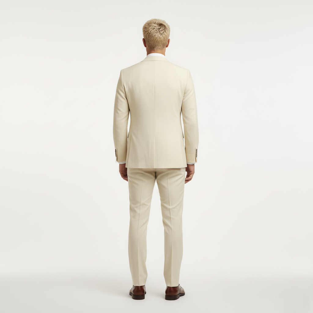 Tredelt dress med jakke, vest og bukse