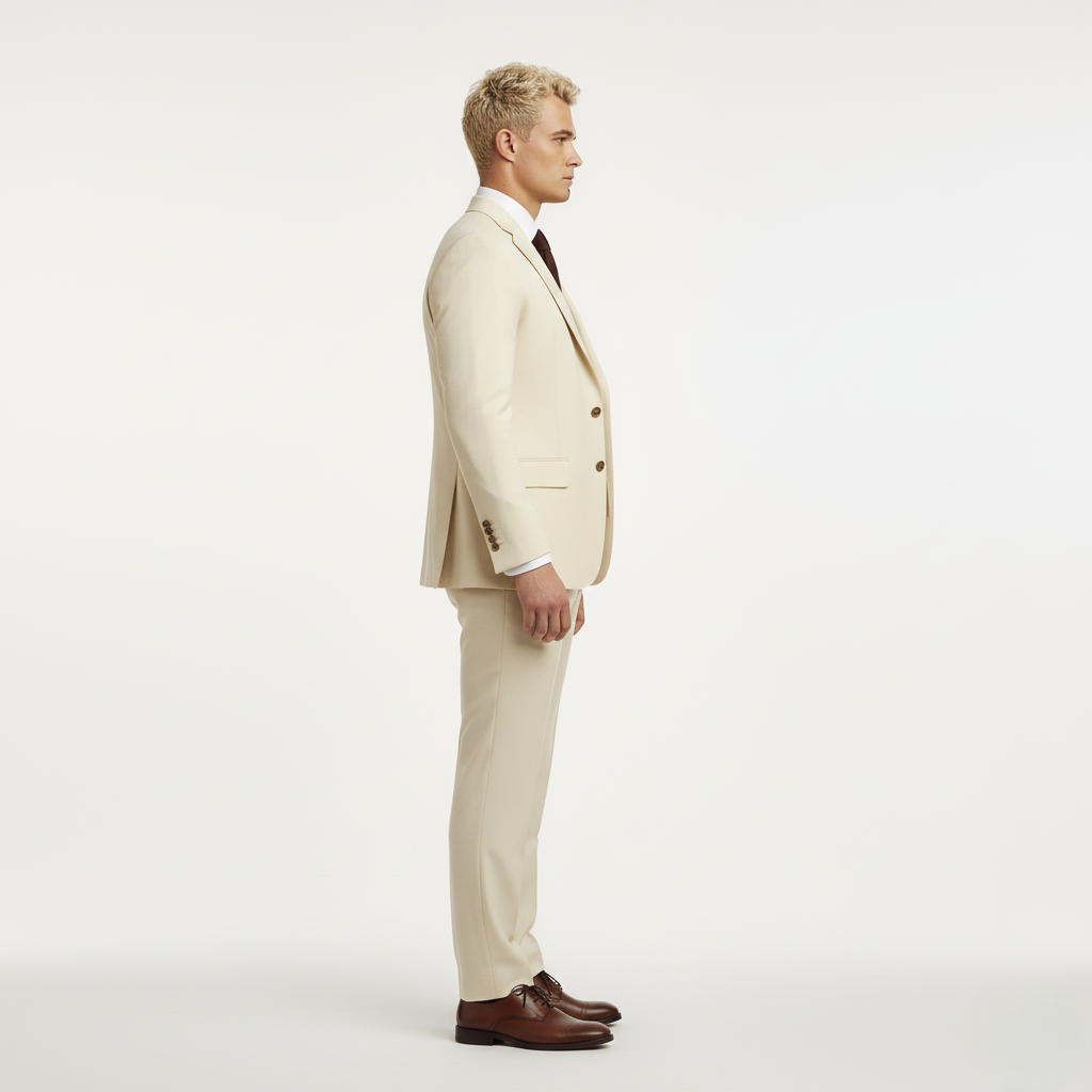 Tredelt dress med jakke, vest og bukse