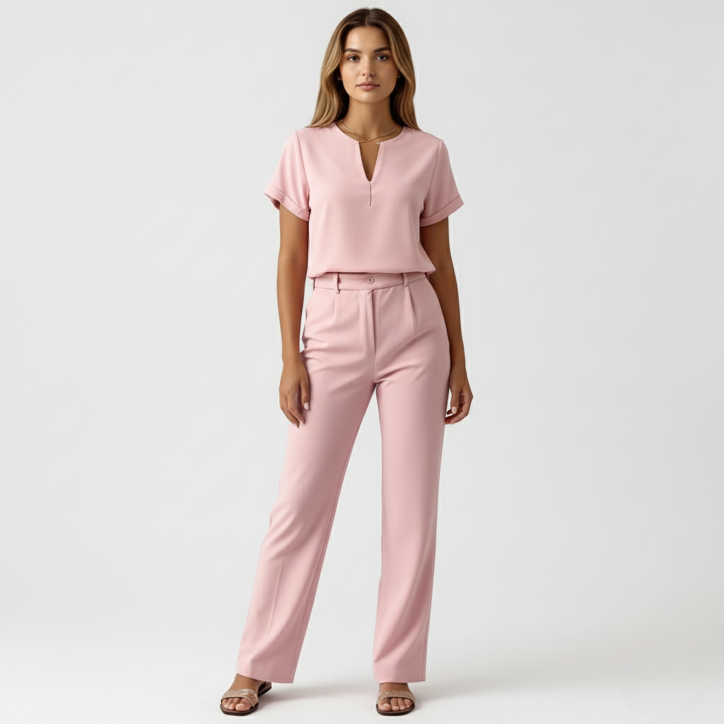 To-delt sett med topp og bukse