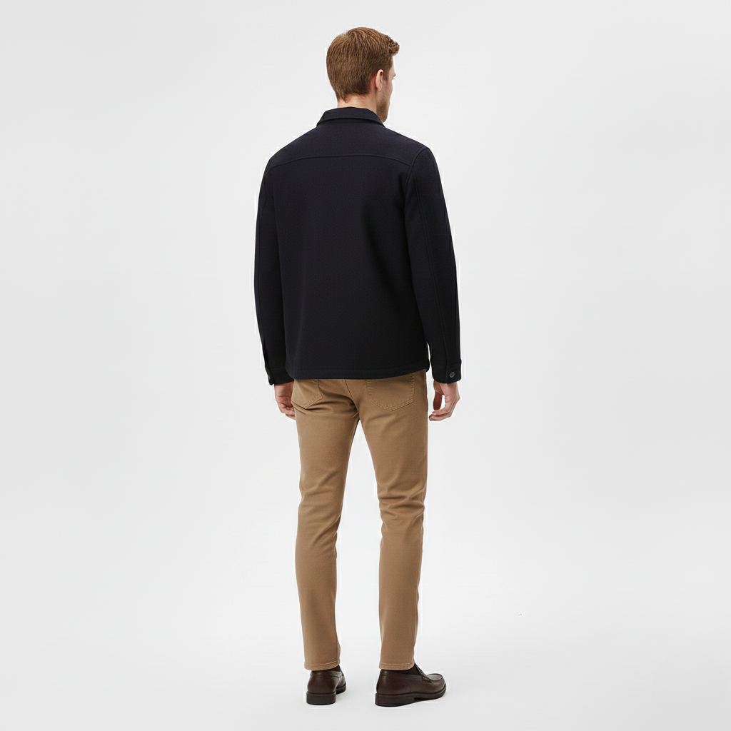 Casual Button Front Shirt Jacket